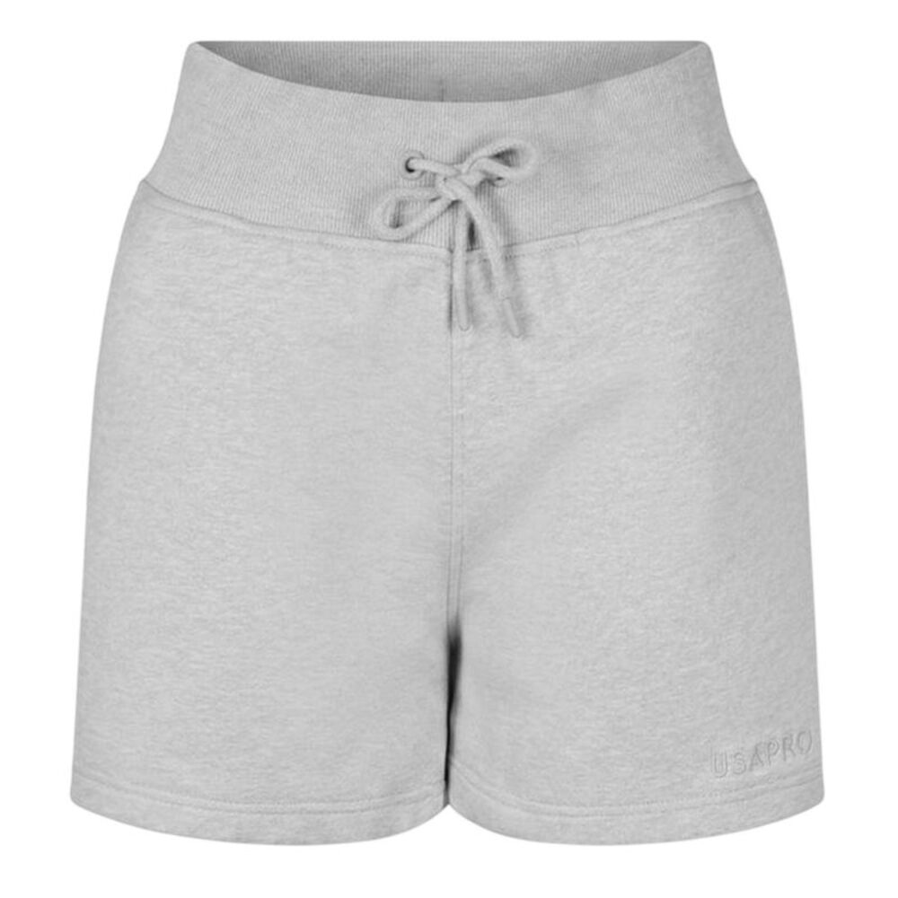 USA Pro Womens/Ladies Fleece Regular Shorts / Grey Marl